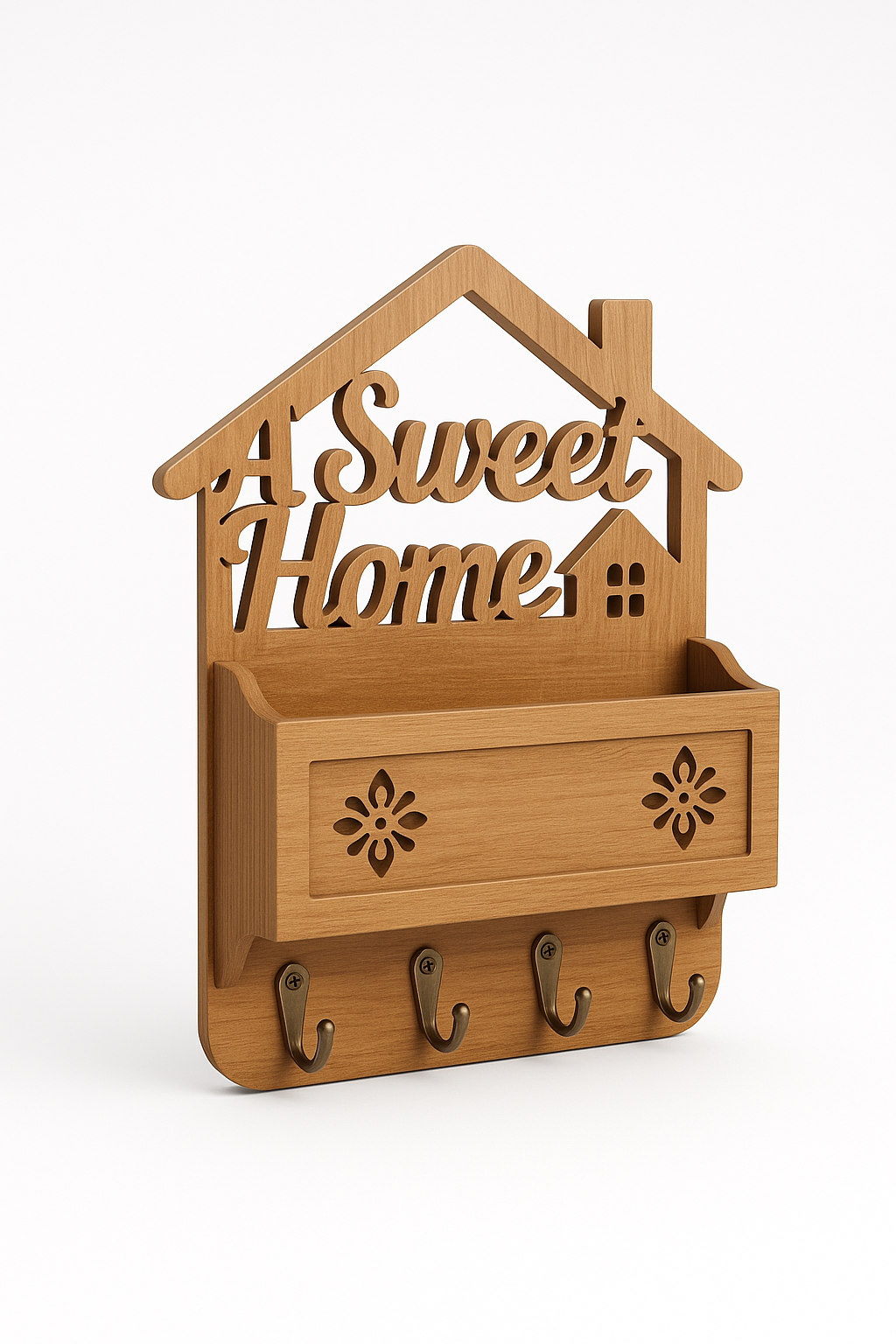 Sweet Home Wooden Key Holder