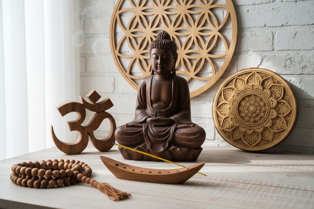 Handcrafted Wooden Spiritual Decor