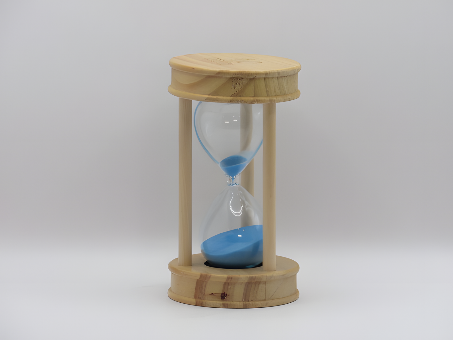 Handcrafted Wooden Hourglass Timer – 15 Minutes