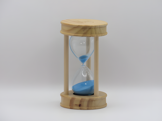 Handcrafted Wooden Hourglass Timer – 15 Minutes