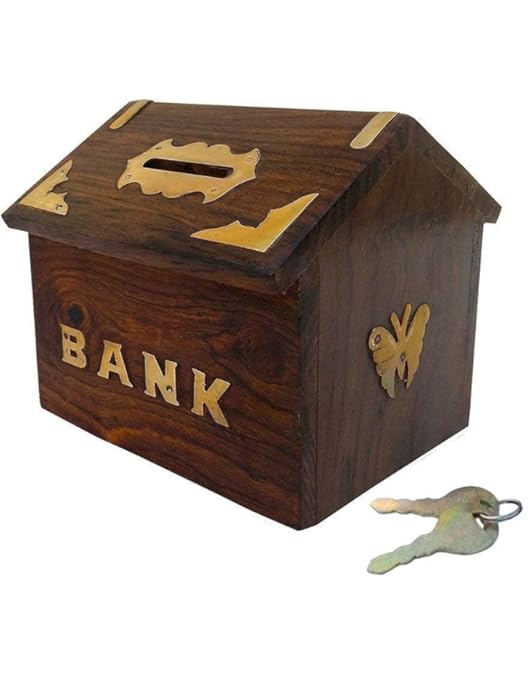 Wooden Money Bank