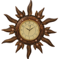 Wooden Antique Sun Shaped Wall Clock