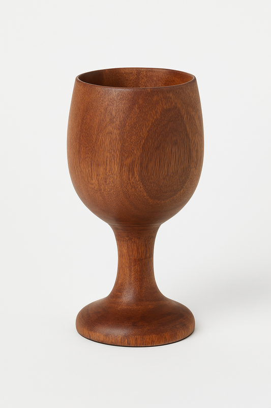 Wooden Handmade Wine Dining Glass