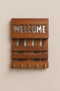 Welcome Wooden Key Holder