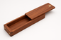 Handcrafted Wooden Pencil Box (Brown)