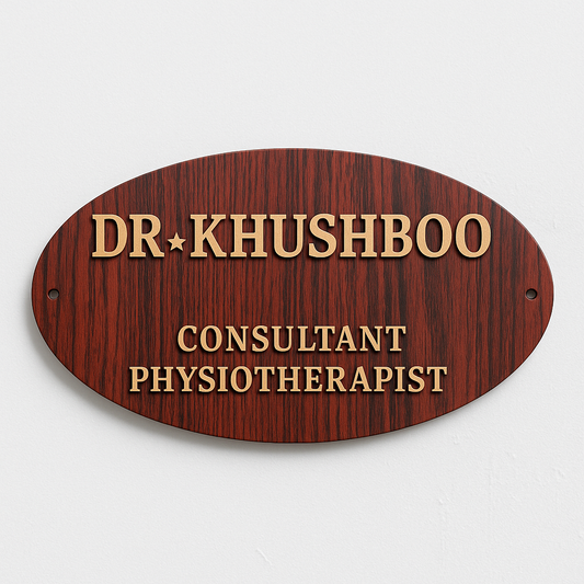 Customizable Kashmiri Wooden Name Plate