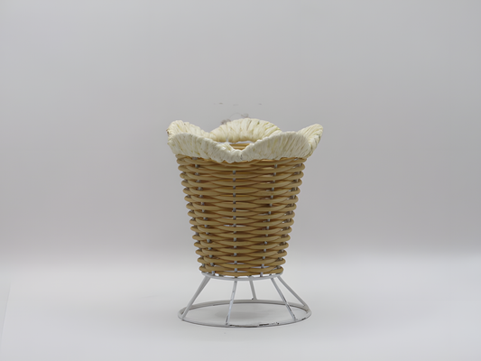 Handcrafted Small Decorative Basket with Cloth Lining
