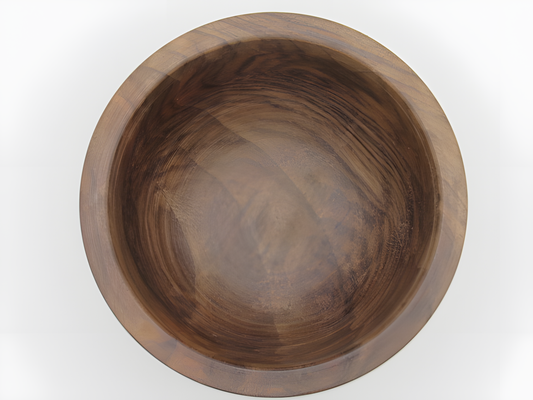 Handcrafted Kashmiri Walnut Wood Utility Bowl – Classic Finish