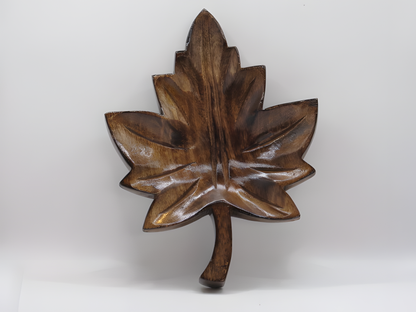 Handcrafted Wooden Chinar Leaf